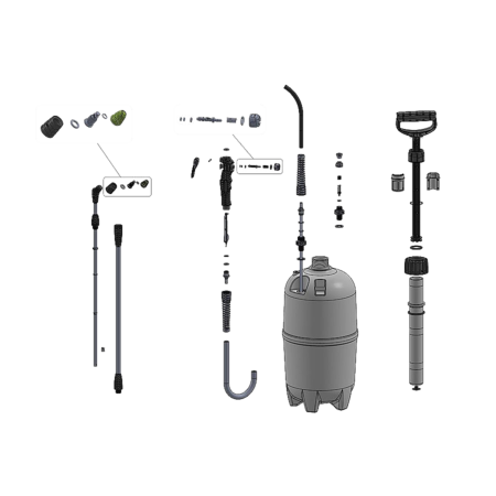 Помповый опрыскиватель Industry Alka line 7 (EPDM), Marolex