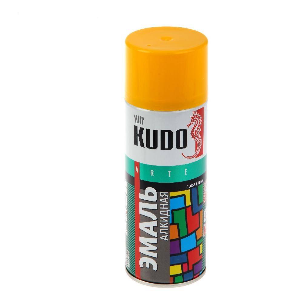 Эмаль 1013 Желтая алкид 210мл аэрозоль KUDO