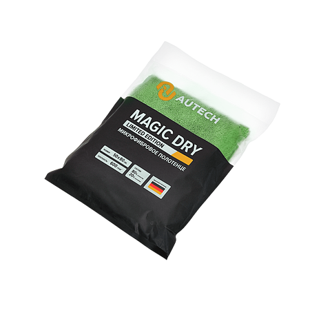 Полотенце из микрофибры, зелёное, 50*80 см, 600гр/м2, Autech 249g