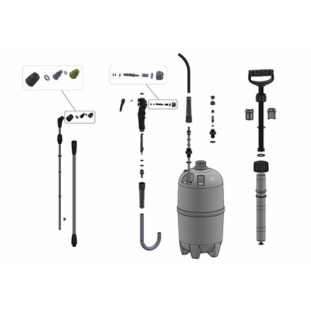 Помповый опрыскиватель Industry Alka line 5 (EPDM), Marolex