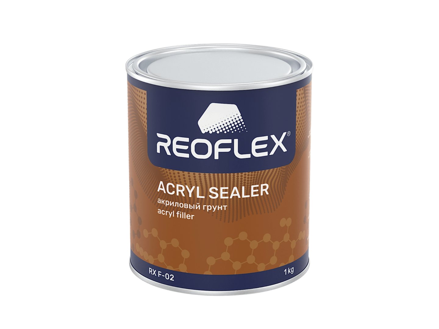 Грунт акриловый 1К Серый 1кг REOFLEX