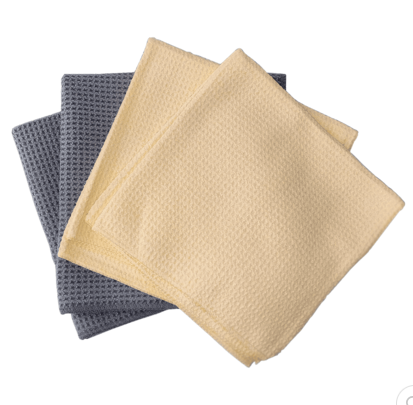 Салфетка из микрофибры для протирки стекла Microfaser-Waffeltuch, комплект 4 штуки