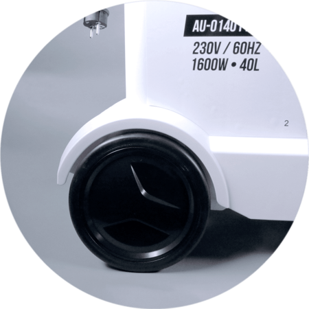 Пылеудаляющий аппарат 20 кПА подключение электроинструмента 1600 Вт., 40л., Au-0140116E