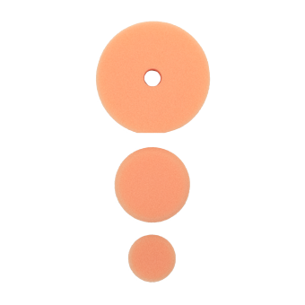 Полировальный круг комплект - полутвердый антиголограммный 75мм/54мм/34мм- оранж