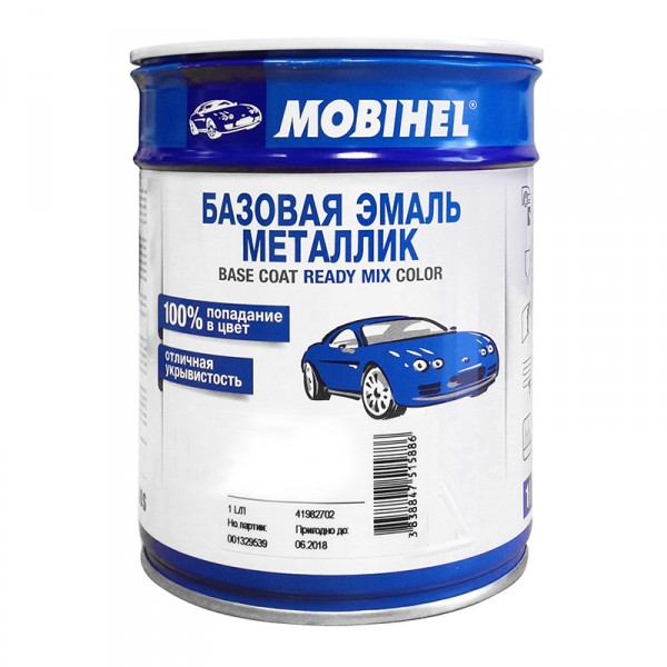 Эмаль KIA 1K black pearl металлик 1л MOBIHEL