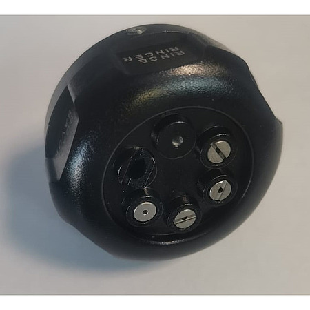 Форсунка со сменными режимами распыления 0 °/15°/25°/40°градусов; 65° для пены, чёрная, AuTech Au-4208