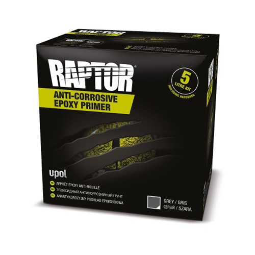 Грунт эпоксидный антикоррозийный (4+1) Серый 0,8л + 0,2л компл, U-POL RAPTOR