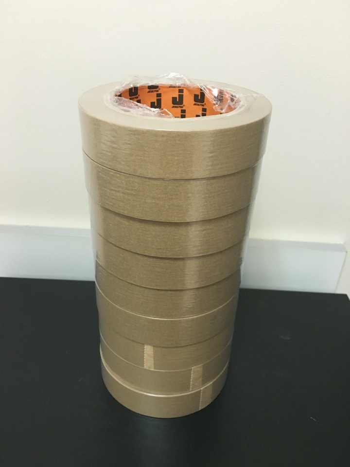 Скотч JETA PRO КОРИЧНЕВЫЙ бумажный 80°C 25мм х40м( кор. 36 шт.)