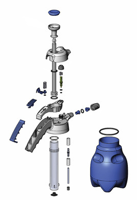 Пеногенератор синий Axel 2000 (EPDM) KOCHCHEMIE