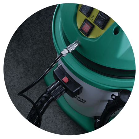 Моющий пылесос экстрактор для влажной уборки и химчистки тканевых поверхностей с пластиковым баком. 3000 Вт, 3 турбины Au-016033plw