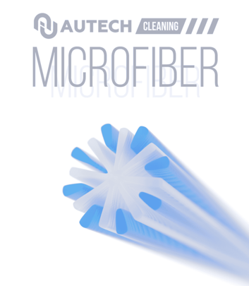 Салфетка микрофибра синяя 40*40мм AUTECH 