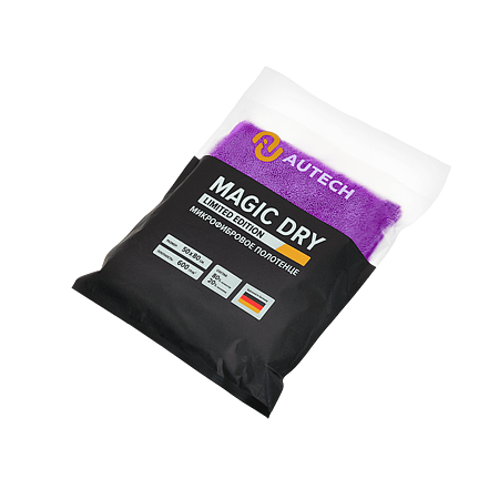 Полотенце для сушки, обметка краев, фиолетовое, 50*80 см, 600гр/м2, Autech 249g