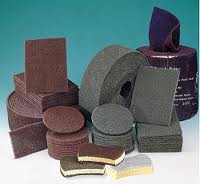 Скотч-брайт ультратонкий Красный D-150mm 07614 ЗМ