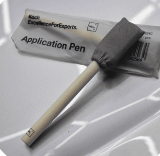 Аппликаторы с замшевым покрытием на деревянной ручке, набор 2шт, Application Pen, KochChemie