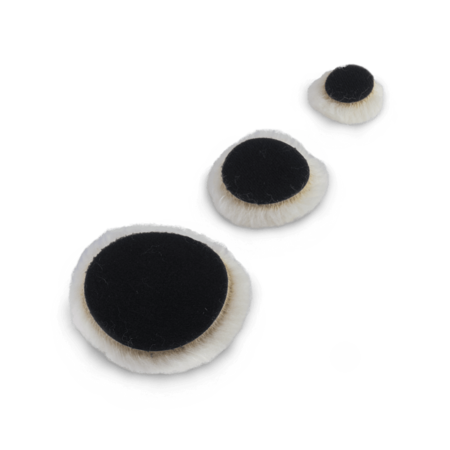 Полировальный круг / мех. из нат. овчины, белый / 75,50,25 мм / комплект 3 шт. / Au-3308 AuTech
