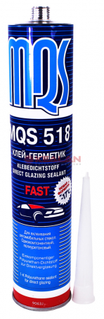Клей-герметик для вклейки стекла 1 час, 310 мл, MQS 518 FAST, MATEQUS