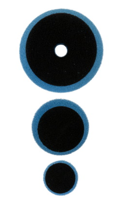 Полировальный круг комплект - твердый резак 75мм/54мм/34мм- синий