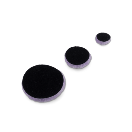 Полировальный круг, нат. мех LILA, фиолетовый, 75,50,25 мм, комплект 3 шт., Au-3307 AuTech