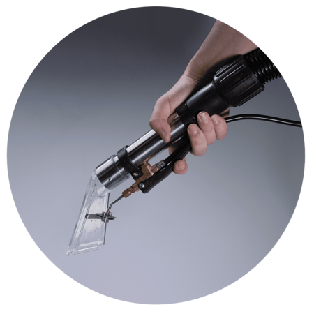 Моющий пылесос экстрактор для влажной уборки и химчистки тканевых поверхностей с пластиковым баком. 3000 Вт, 3 турбины Au-016033plw