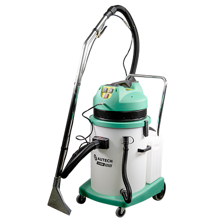 Моющий пылесос экстрактор для влажной уборки и химчистки тканевых поверхностей с пластиковым баком. 3000 Вт, 3 турбины Au-016033plw
