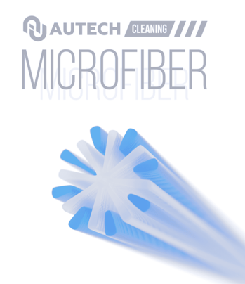 Салфетка для стекол голубая 40*40 AUTECH