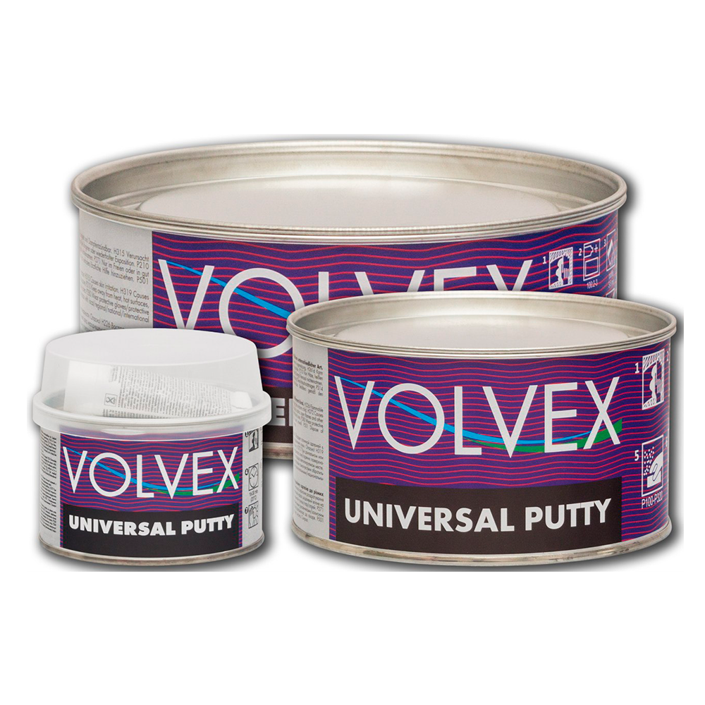 Шпатлевка универсальная 2К Желтая 4кг UNIVERSAL PUTTY VOLVEX