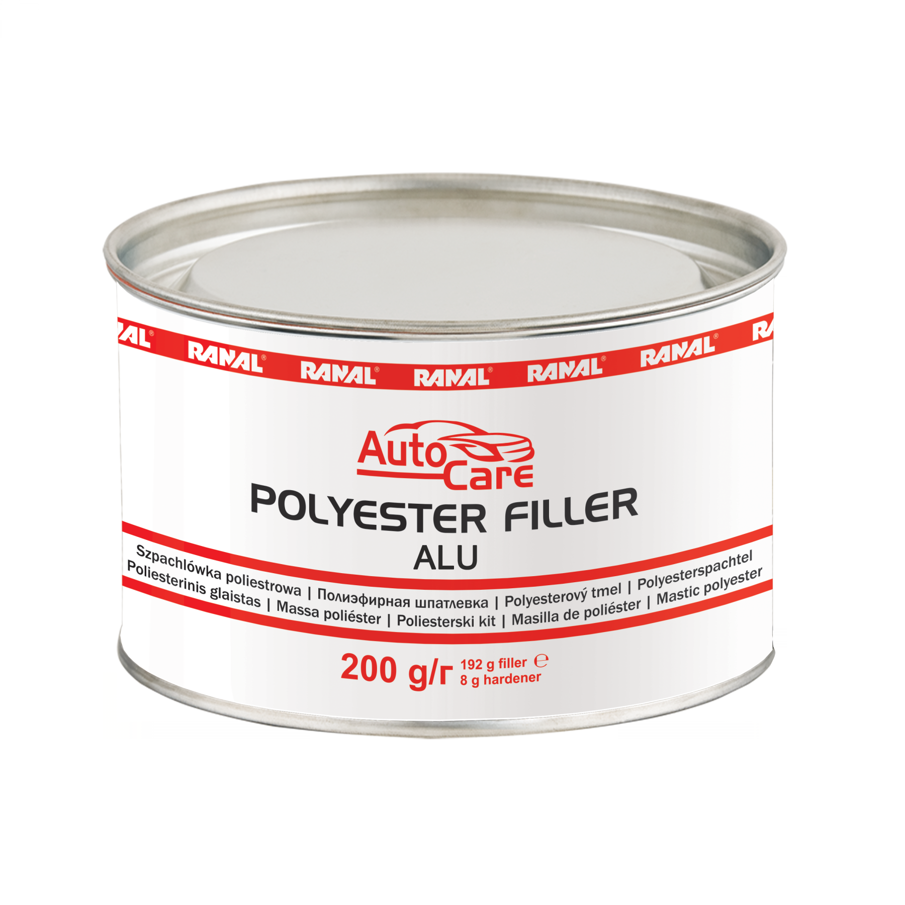 Autocare Полиэфирная шпатлевка с алюминием ALU 1,0кг 