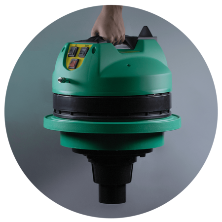 Моющий пылесос экстрактор для влажной уборки и химчистки тканевых поверхностей с пластиковым баком. 3000 Вт, 3 турбины Au-016033plw