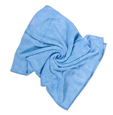 Полотенце оверлоченное для сушки авто голубое 55*80см 400гр/м2 AUTECH