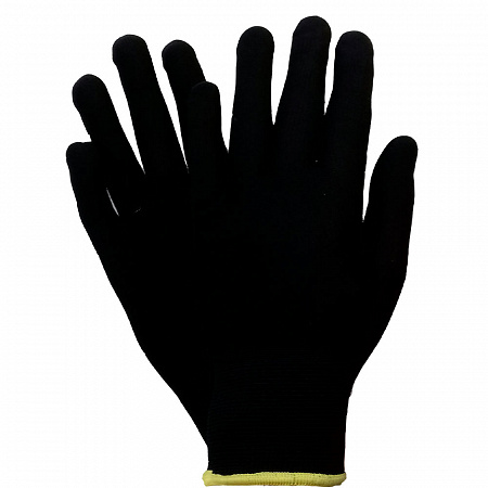 Перчатки защитные из полиэфирных волокон, легкие бесшовные, черные M JS011pb JETAPRO 
