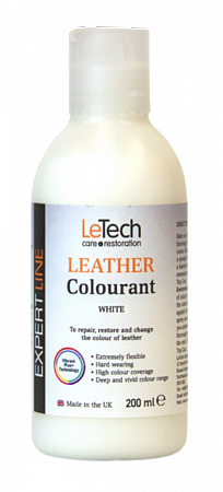 Краска для кожи (Leather Colourant) White, Белый, 100 мл, LeTech
