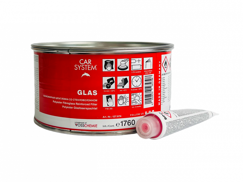 Шпатлевка со стекловолокном 1,8кг GLAS