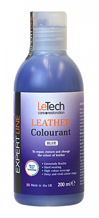 Краска для кожи (Leather Colourant) Blue, Синий, 100 мл, LeTech
