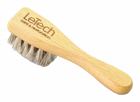 Щетка для чистки кожи с коровьим ворсом Mini  (Leather Cow Hair Brush) / Le Tech