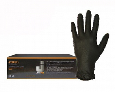 Перчатки нитриловые для малярных работ, черные M JETAPRO