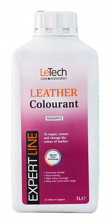 Краска для кожи (Leather Colourant) Magenta, Пурпурный, 100 мл, LeTech