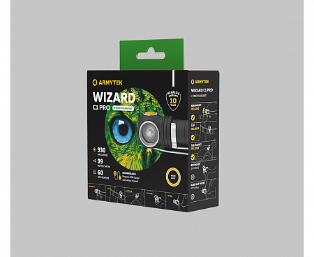 Фонарь Armytek Wizard C1 Pro Magnet USB Белый