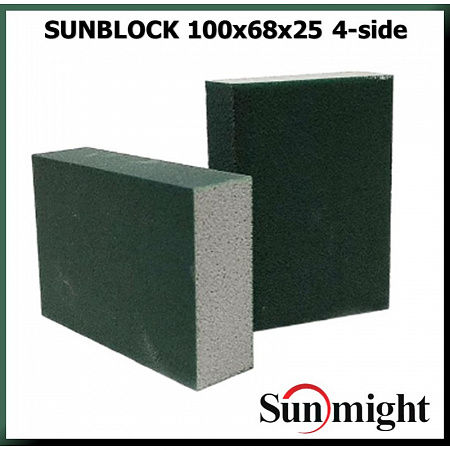  Шлифовальный блок 100х68х25 мм,4-х сторонний ,P100