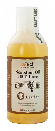 Костное масло с запахом натуральной кожи (Neatsfoot Oil Leather) 100% Pure / 100 мл / Le Tech