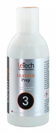 Средство для удаления краски с кожи (Leather Prep) / 200 мл / LeTech