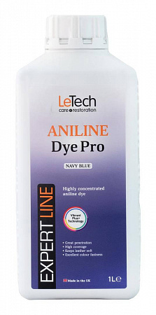 Анилиновый краситель для кожи (Leather Aniline Dye Pro) Black, Чёрный, 100 мл, LeTech