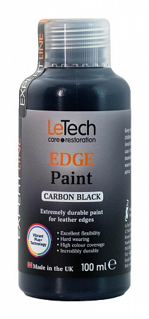 Краска для уреза кожи (Leather Edge Paint) Carbon Black / 145 мл / LeTech