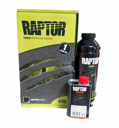 Покрытие защитное RAPTOR (3:1) Колеруемое 0,75л+отверд 0,25л компл U-POL RAPTOR 
