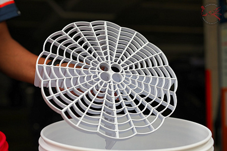 Пескоотделитель для ведра белый, 266х65мм для мойки автомобиля FIREBALL