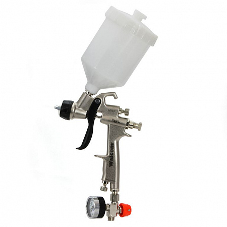 Краскопульт SLIM X-LIGHT S HVLP, сопло 1,3 мм, верхний бачок 0,68л, WALCOM