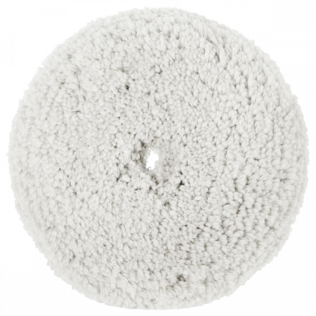 Полировальный диск MENZERNA, белый, крученая шерсть, крепление Velcro Ø180мм