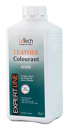 Краска для кожи (Leather Colourant) Emerald, Изумрудный, 1000 мл, LeTech