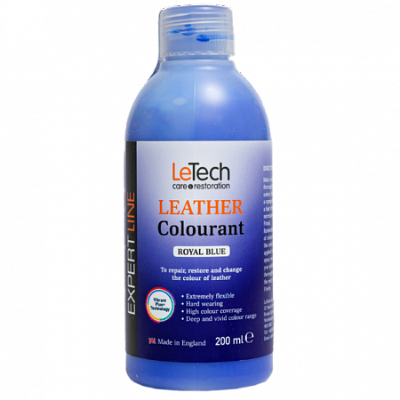 Краска для кожи (Leather Colourant) Royal Blue  / 500 мл / LeTech
