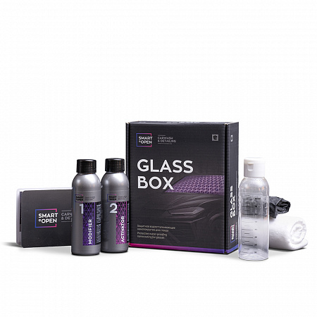 Защитное водоотталкивающее нанопокрытие для стекол SMART GLASS BOX, комплект