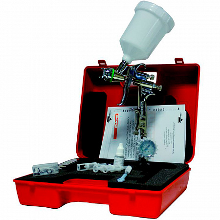 Краскопульт проф. для грунтов и красок SLIM S HVLP, верхний бачок 0,68л, сопло 1,3мм, WALCOM